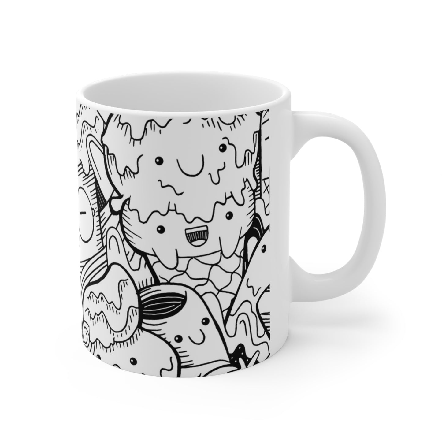 Glace Doodle - Tasse en céramique Inovax 11oz