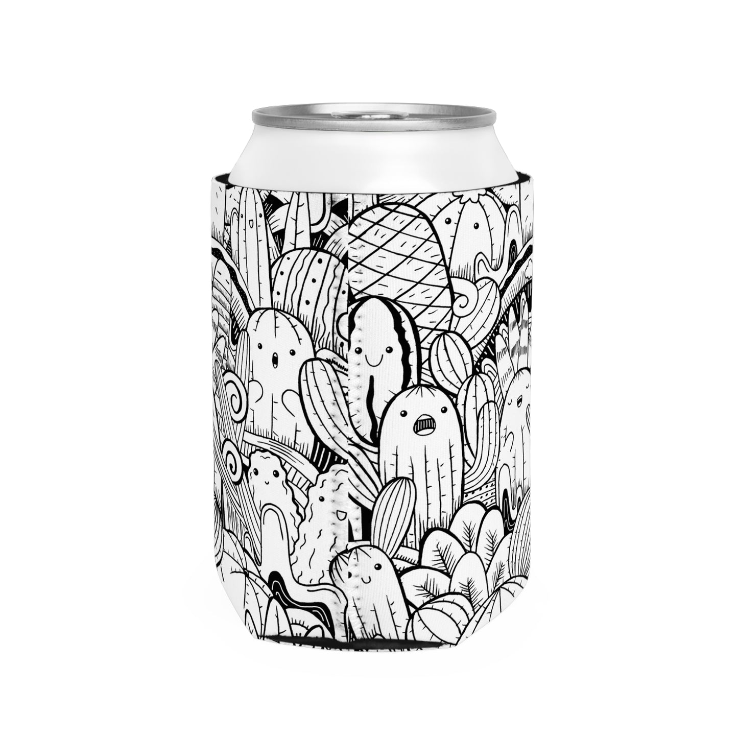 Doodle Cactus - Funda enfriadora de latas Inovax