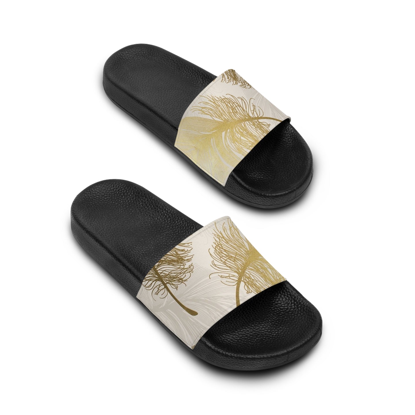 Golden Feathers - Inovax Women's Slide Sandal