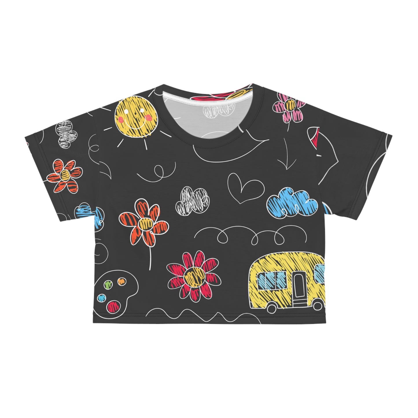 Kids Doodle Playground - Inovax Crop Tee