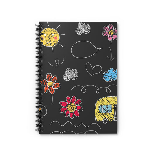 Kids Doodle Playground - Cuaderno en espiral Inovax (línea reglada)