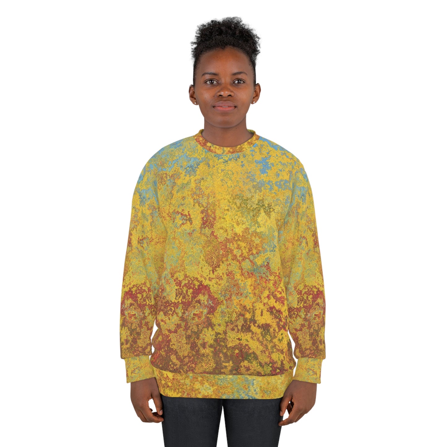 Gold and blue spots - Inovax Unisex Sweatshirt