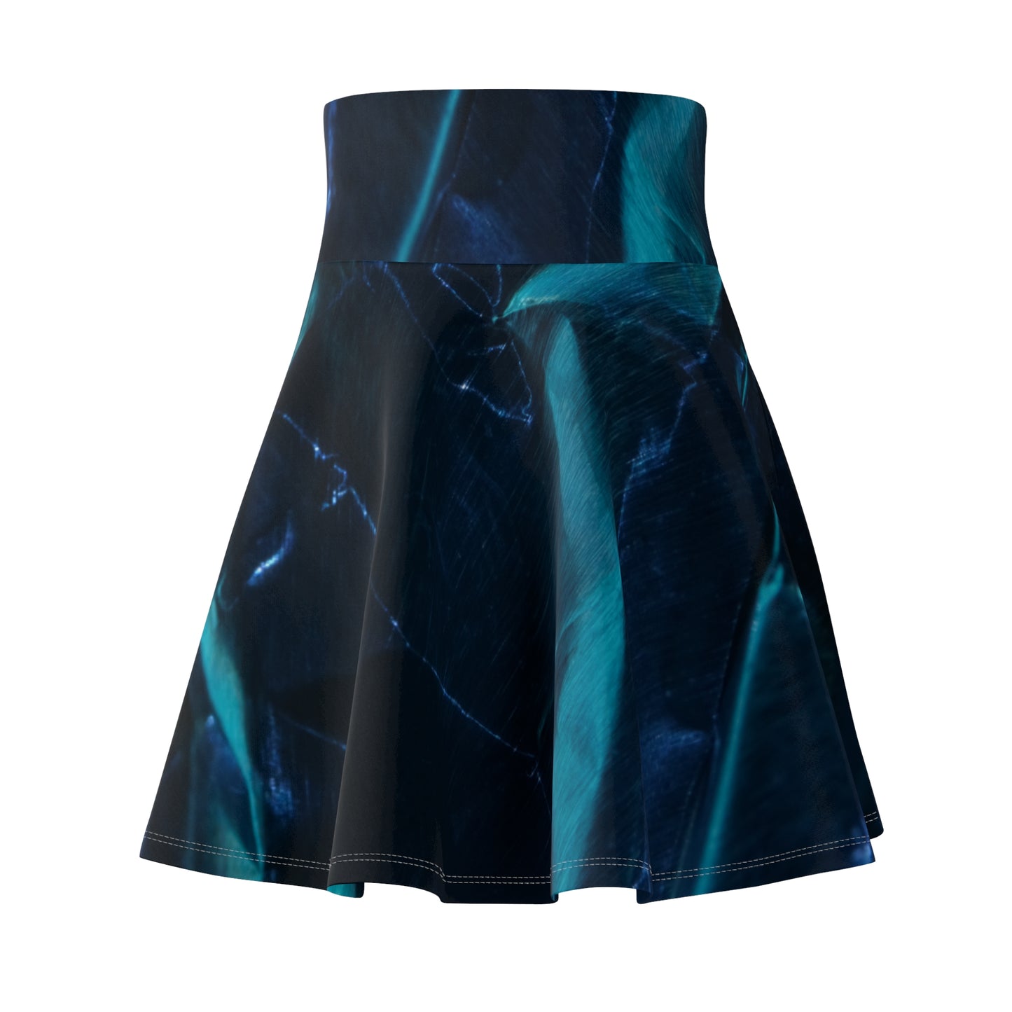 Blue Metalic - Inovax Woman's Skater Skirt