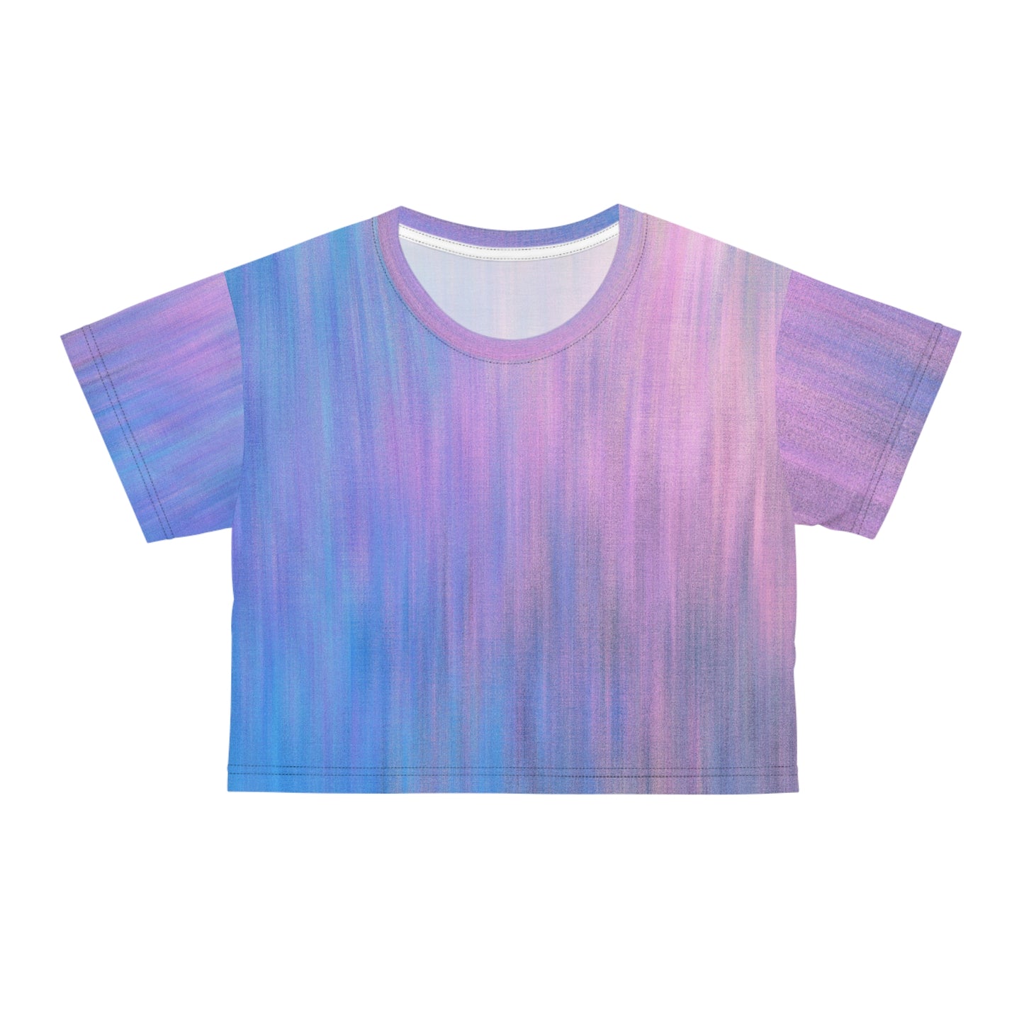 Blue & Purple Metalic - Inovax Crop Tee