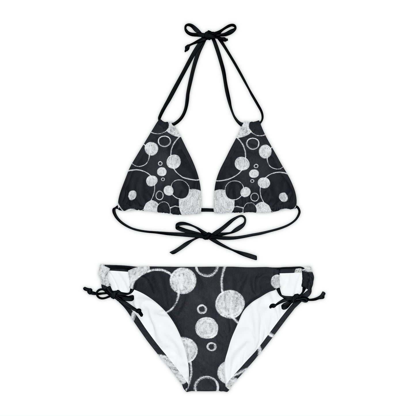 Points noirs - Ensemble de bikini à bretelles Inovax