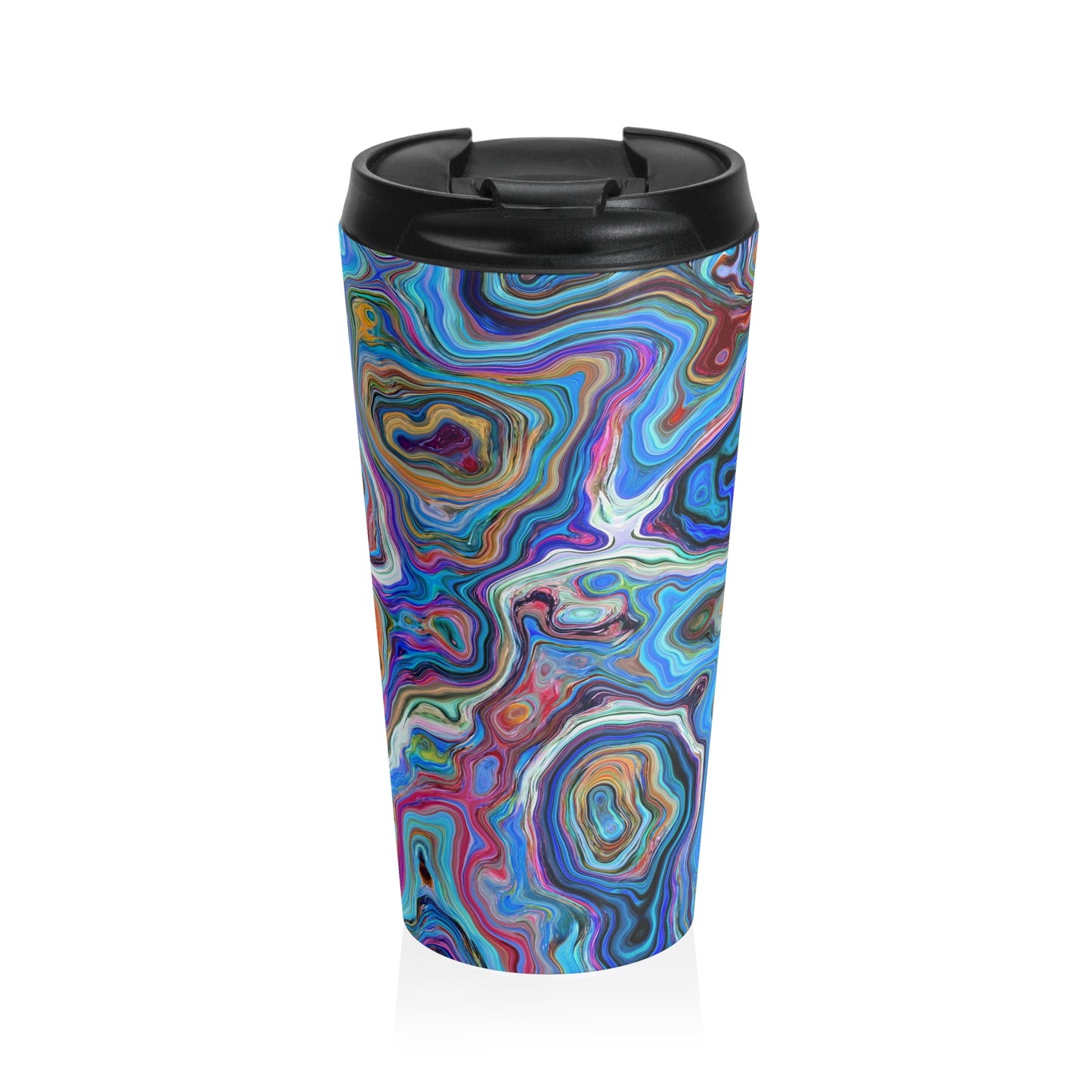 Trippy Liquid - Tasse de voyage en acier inoxydable Inovax