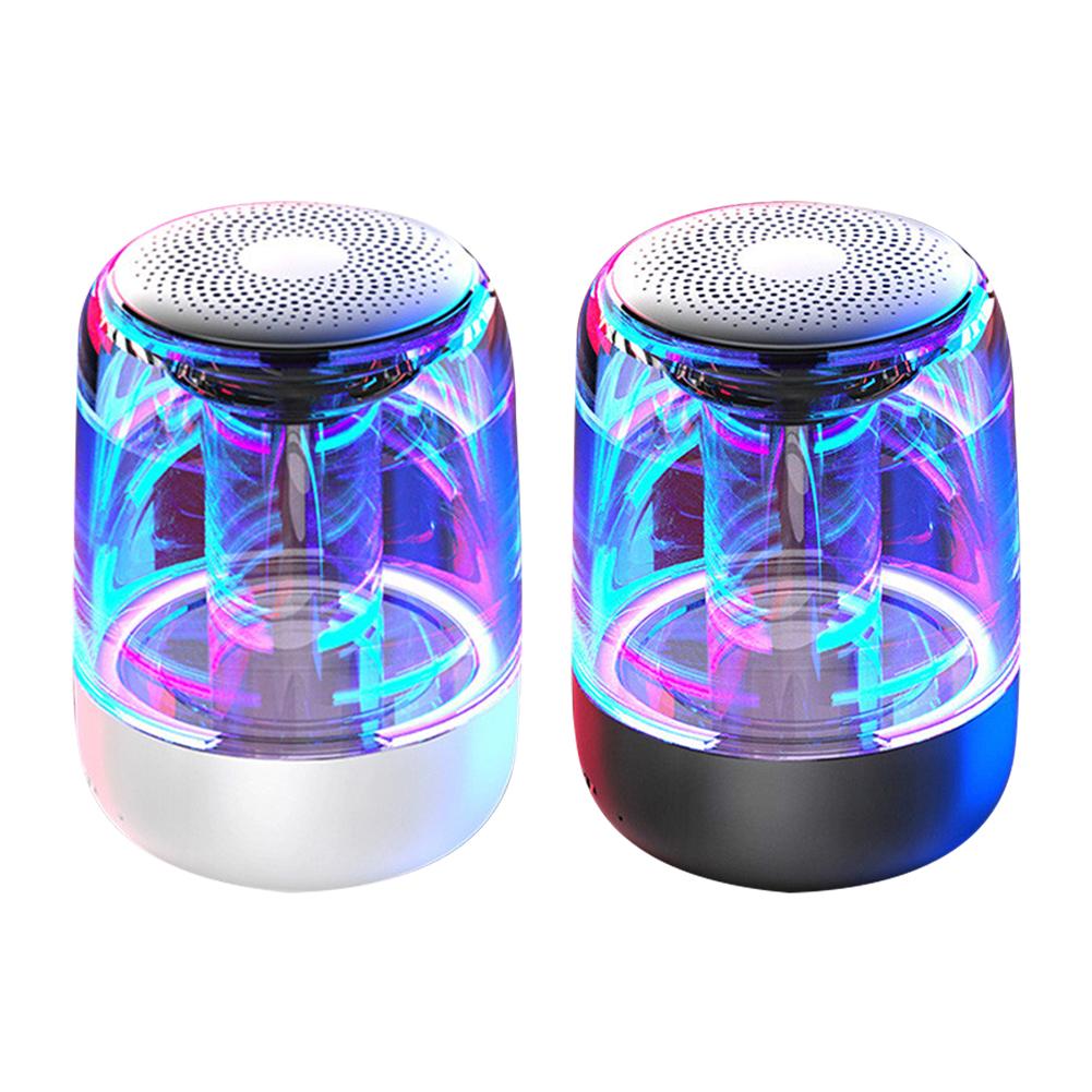 Haut-parleurs portables colonne Bluetooth haut-parleur Bluetooth sans fil Radio basse puissante avec lumière LED couleur Variable