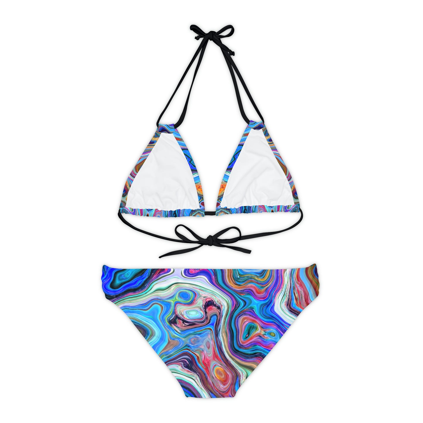 Trippy Liquid - Conjunto de bikini con tiras Inovax