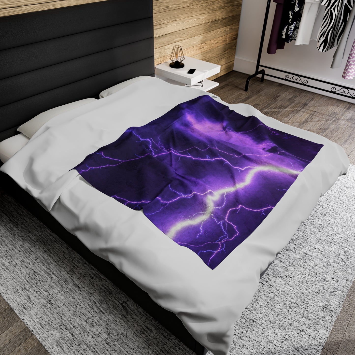 Electric Thunder - Inovax Velveteen Plush Blanket