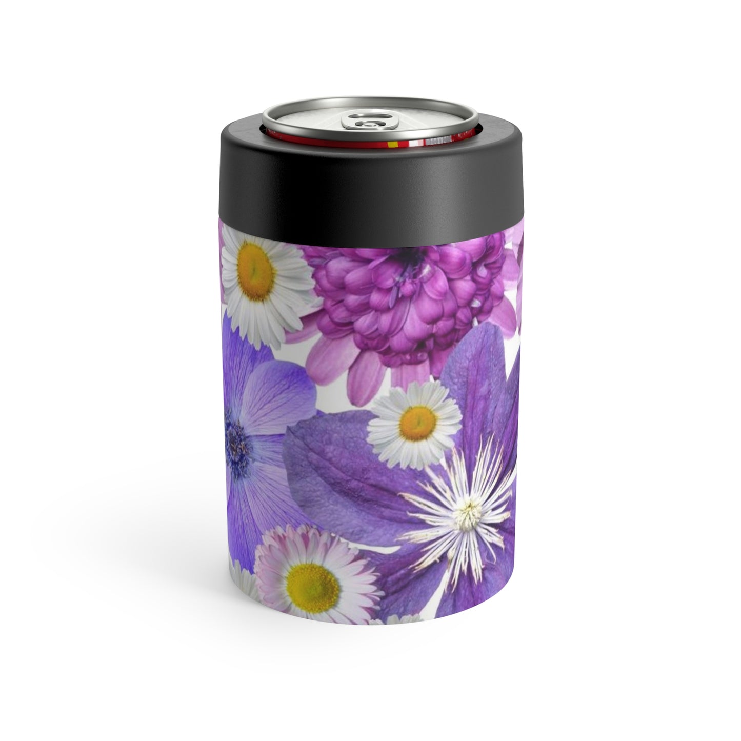 Purple Flowers - Inovax Can Holder