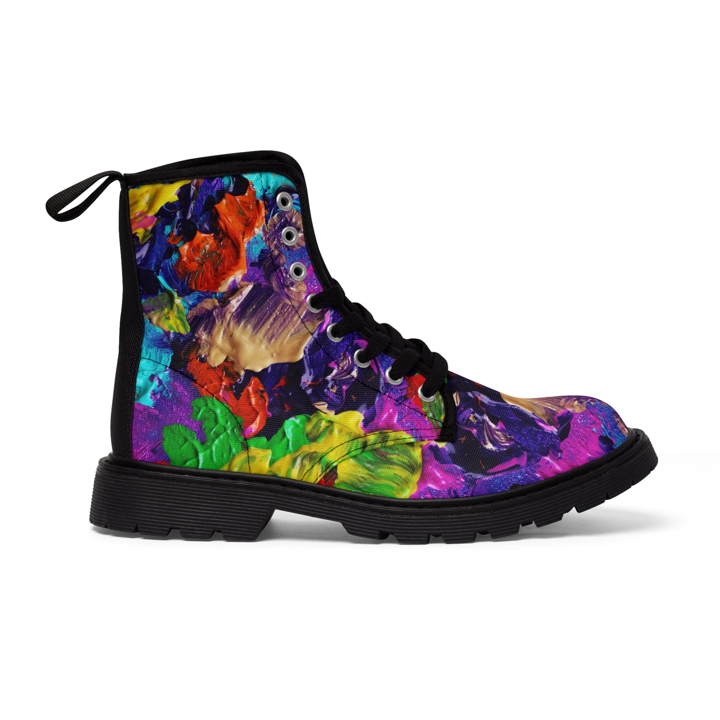 Color Paintings - Inovax Men's Canvas Boots