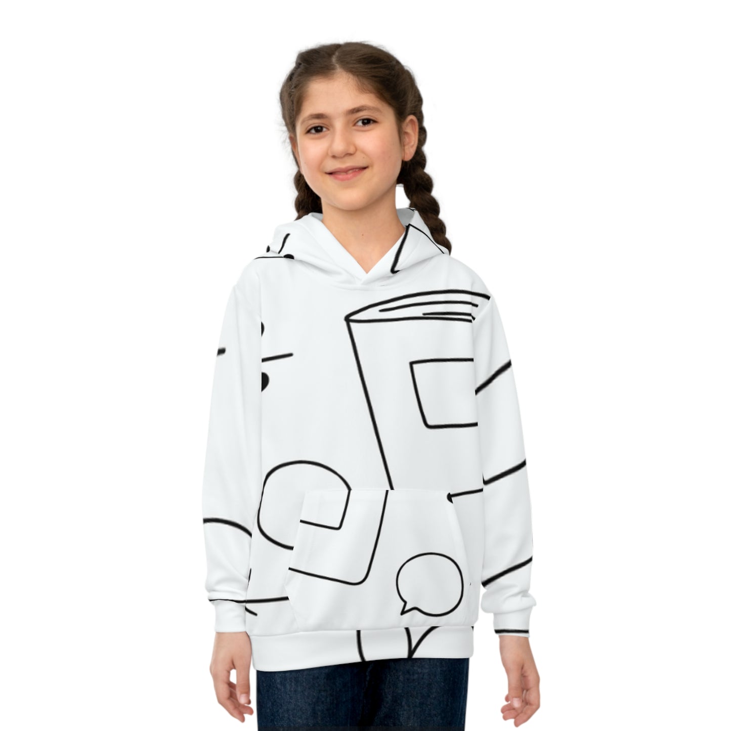 Doodle - Sudadera con capucha infantil Inovax