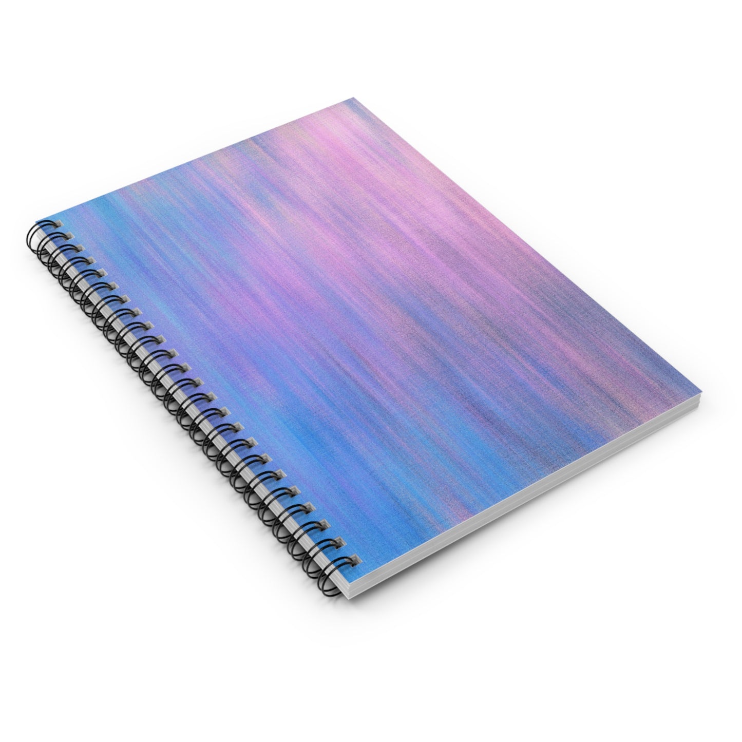 Azul y morado metálico - Cuaderno espiral Inovax (línea reglada)