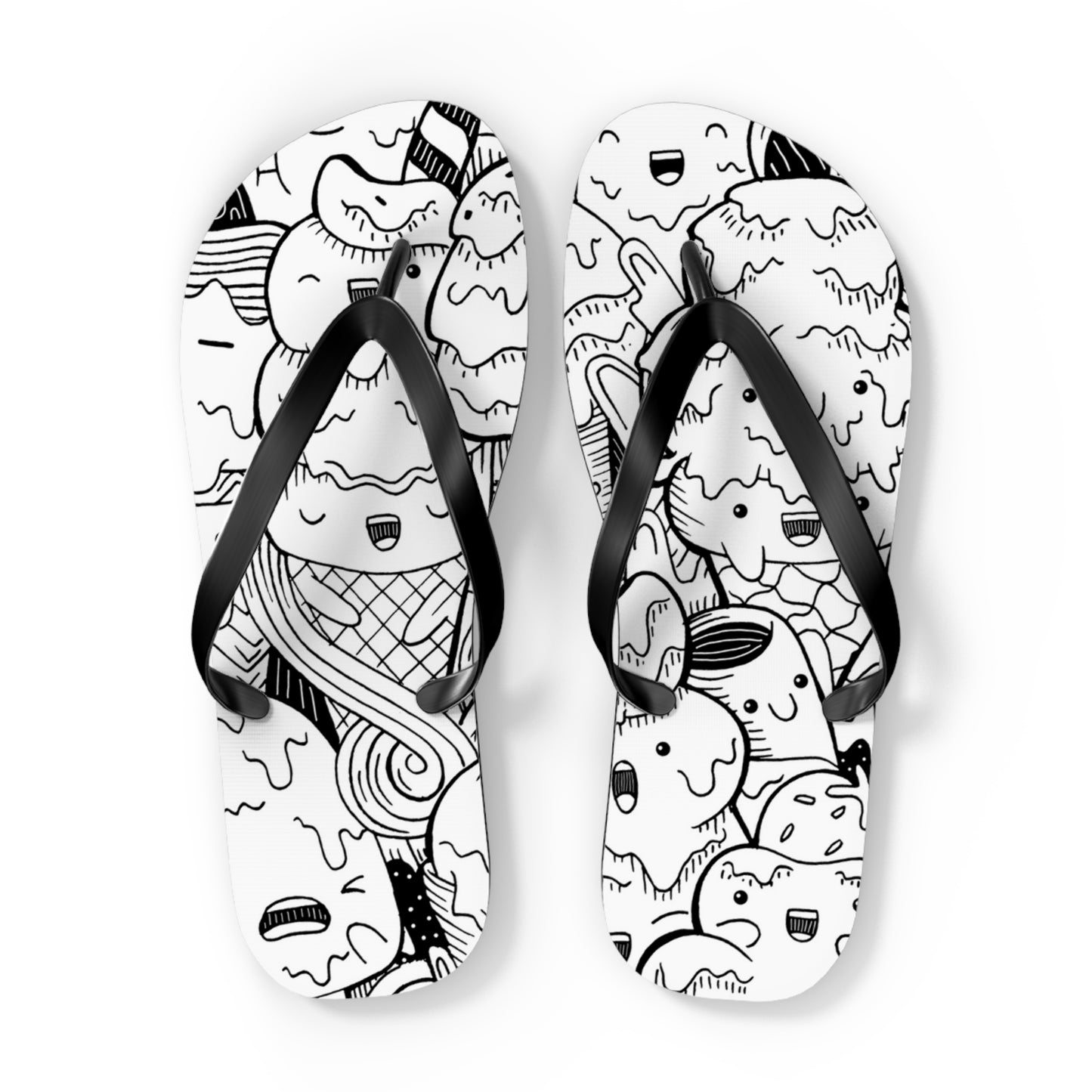 Doodle Icecream - Inovax Flip Flops