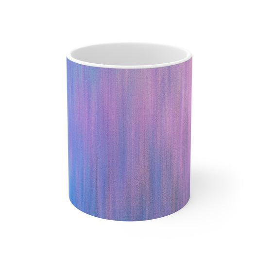 Bleu et violet métallisé - Tasse en céramique Inovax 11oz