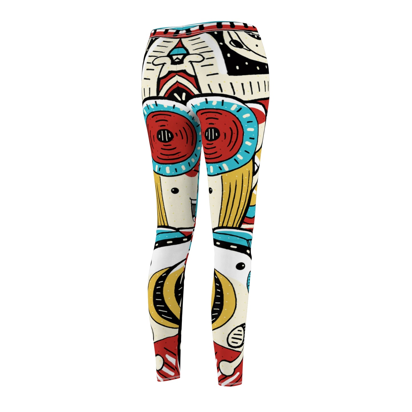 Doodle Photo Snap - Leggings casuales de corte y costura de mujer Inovax