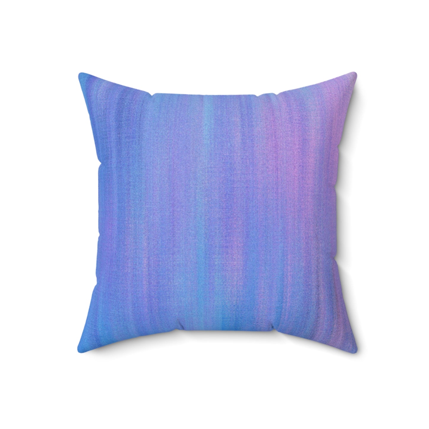 Azul y morado metálico - Almohada cuadrada de poliéster hilado Inovax