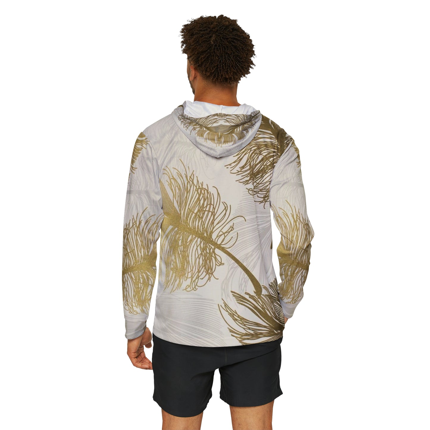 Golden Feathers - Sweat à capuche d'échauffement sportif pour hommes