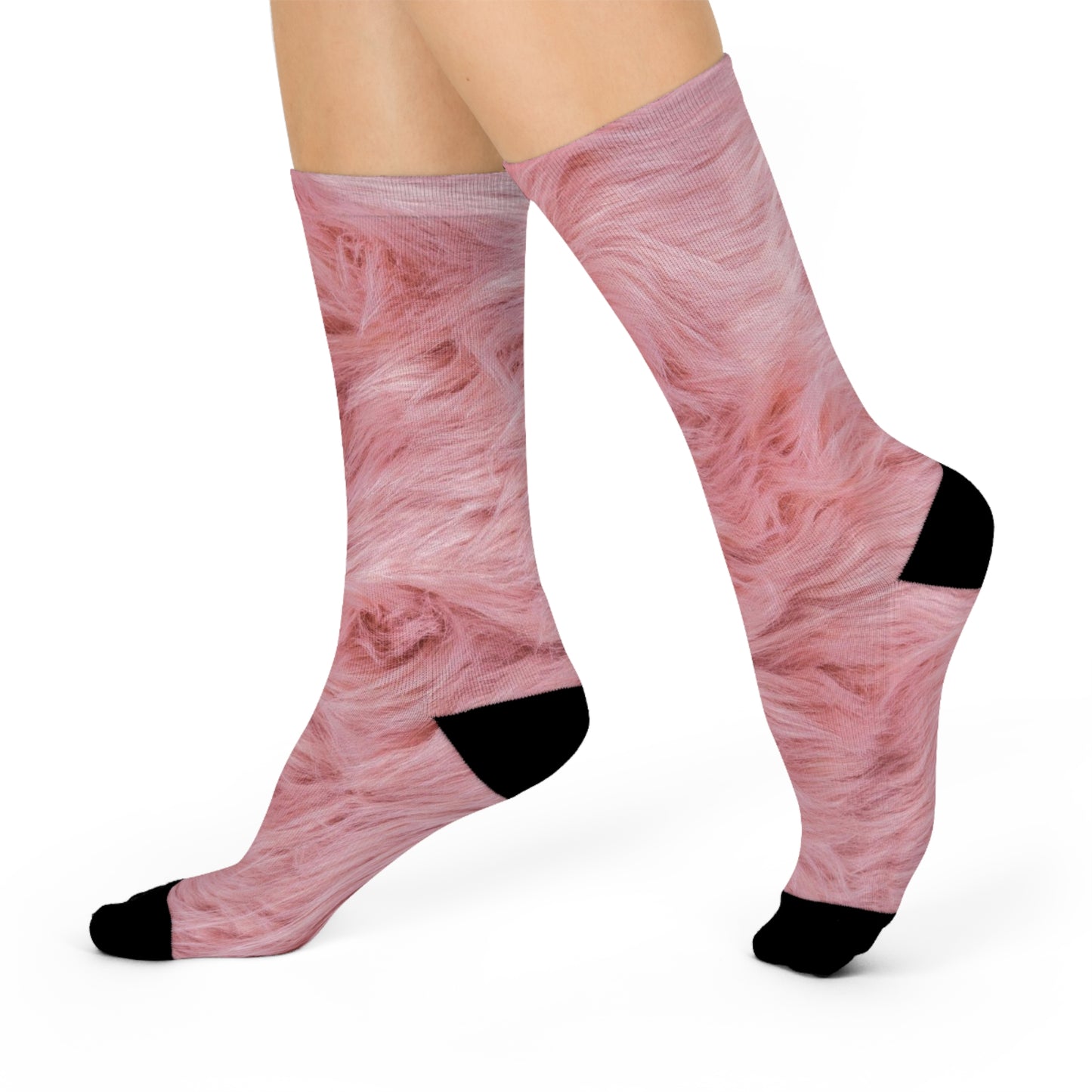 Pink Teddy - Inovax Cushioned Crew Socks