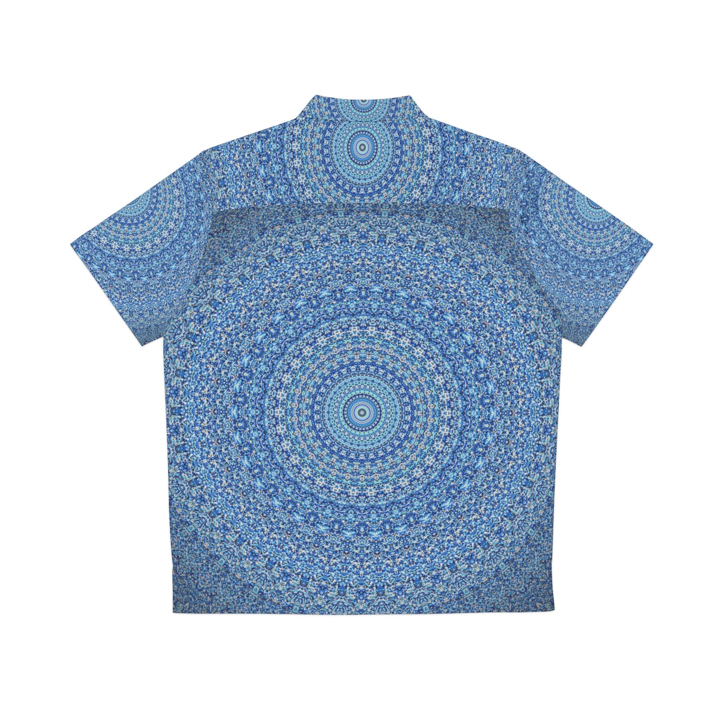 Mandala Azul - Camisa hawaiana para hombre Inovax