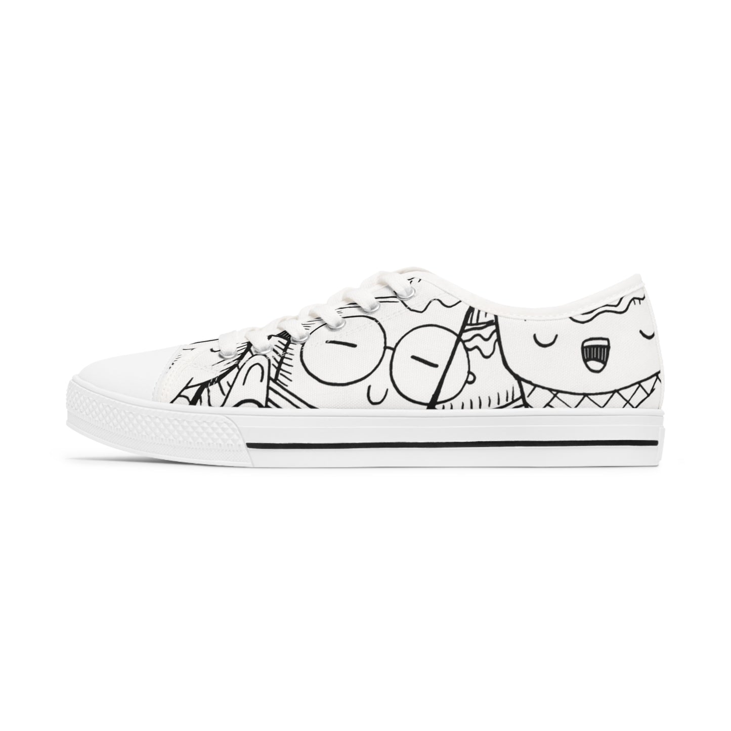 Doodle Icecream - Inovax Woman's Low Top Sneakers