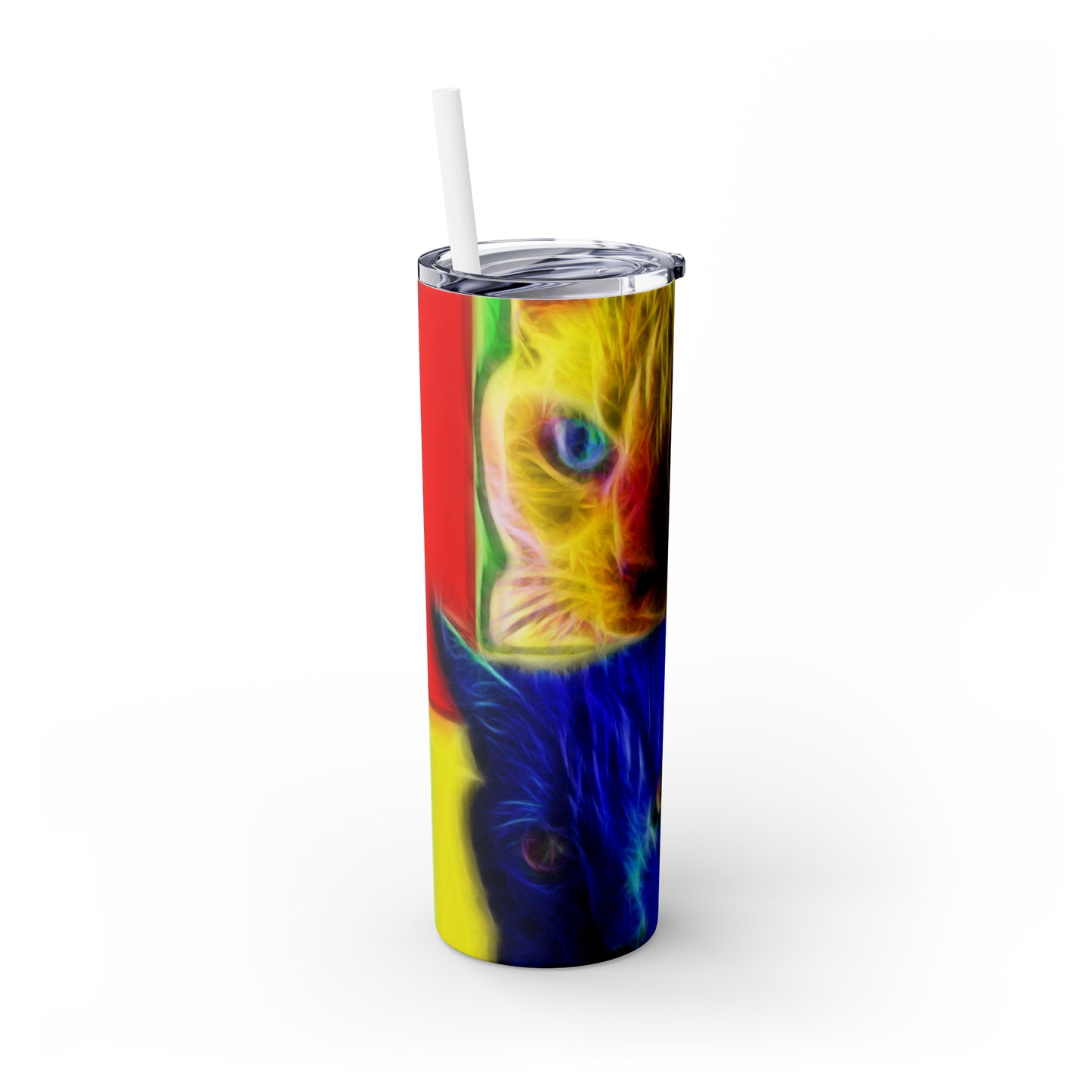 Pop Cats - Vaso delgado Inovax Maars® con pajita de 20 oz