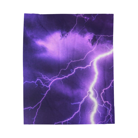 Electric Thunder - Inovax Velveteen Plush Blanket
