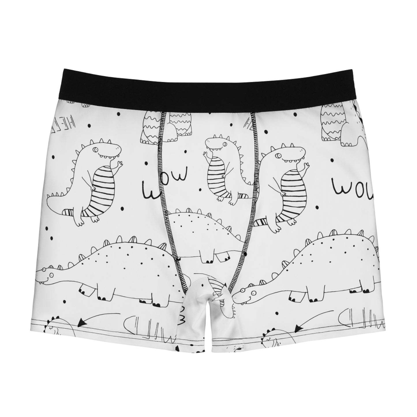 Doodle Dinosours - Calzoncillos tipo bóxer para hombre Inovax