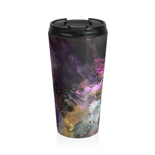 Purple Painting - Inovax Stainless Steel Travel Mug