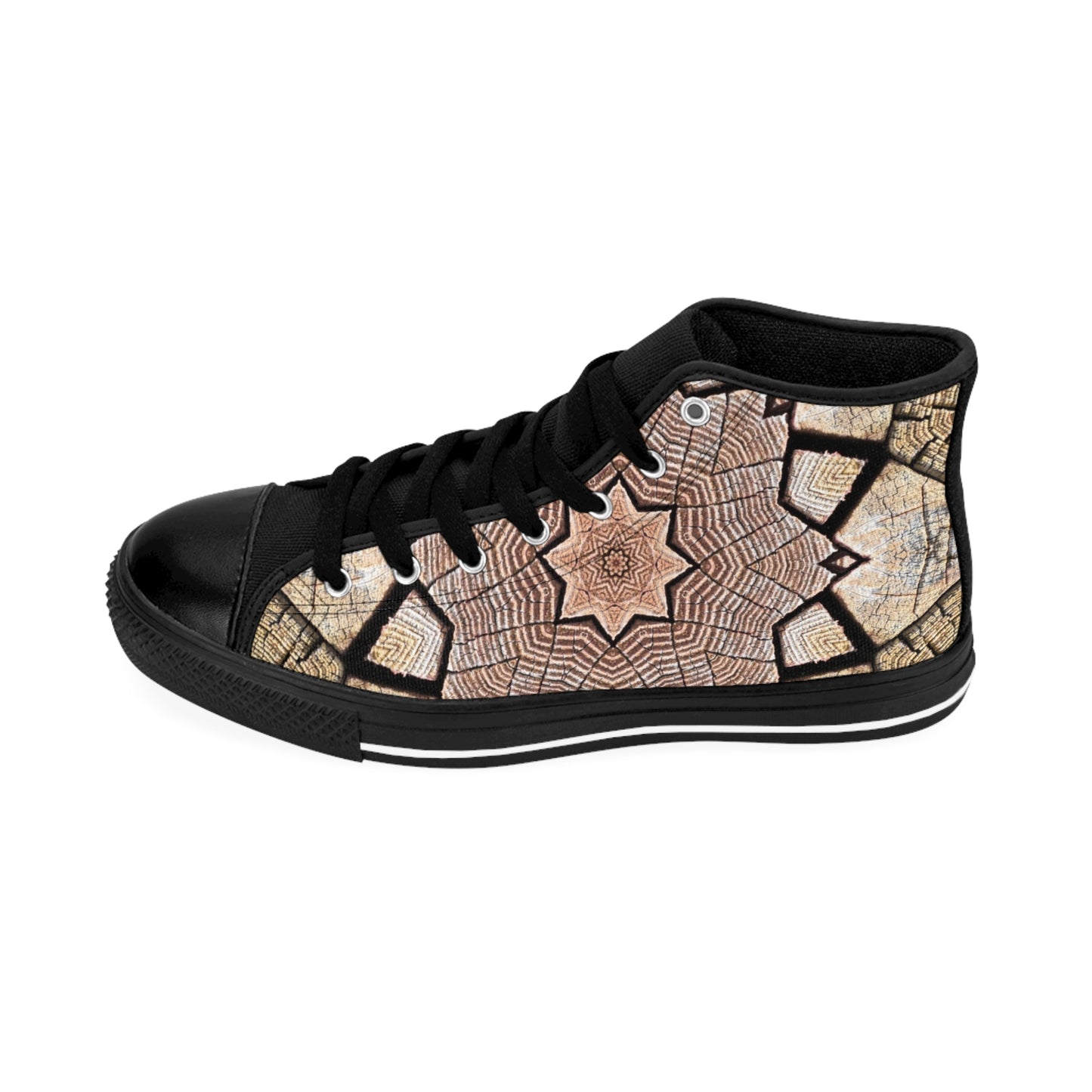 Mandala marron - Baskets classiques Inovax pour femmes