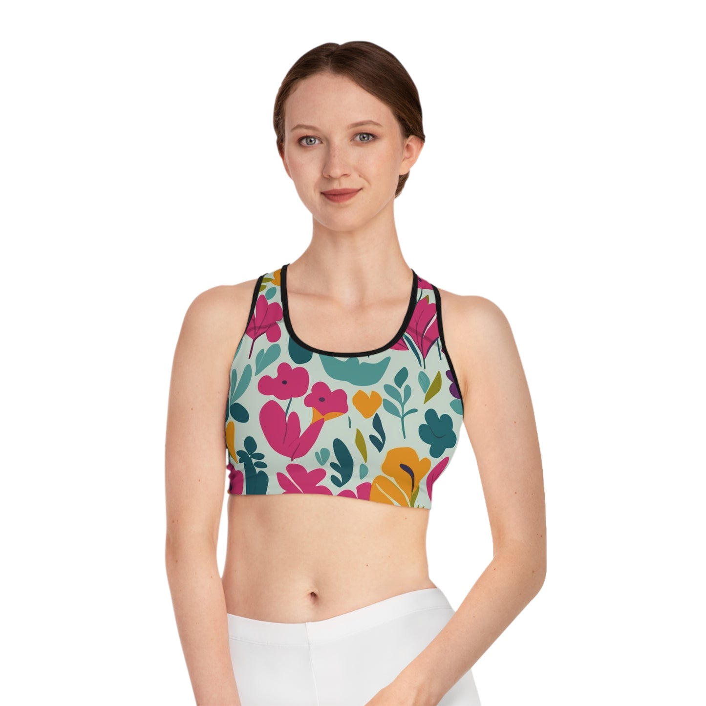 Fleurs claires - Soutien-gorge de sport Inovax