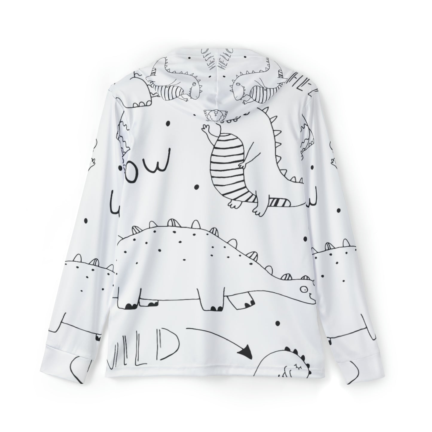 Doodle Dinosours - Sudadera con capucha deportiva de calentamiento para hombre