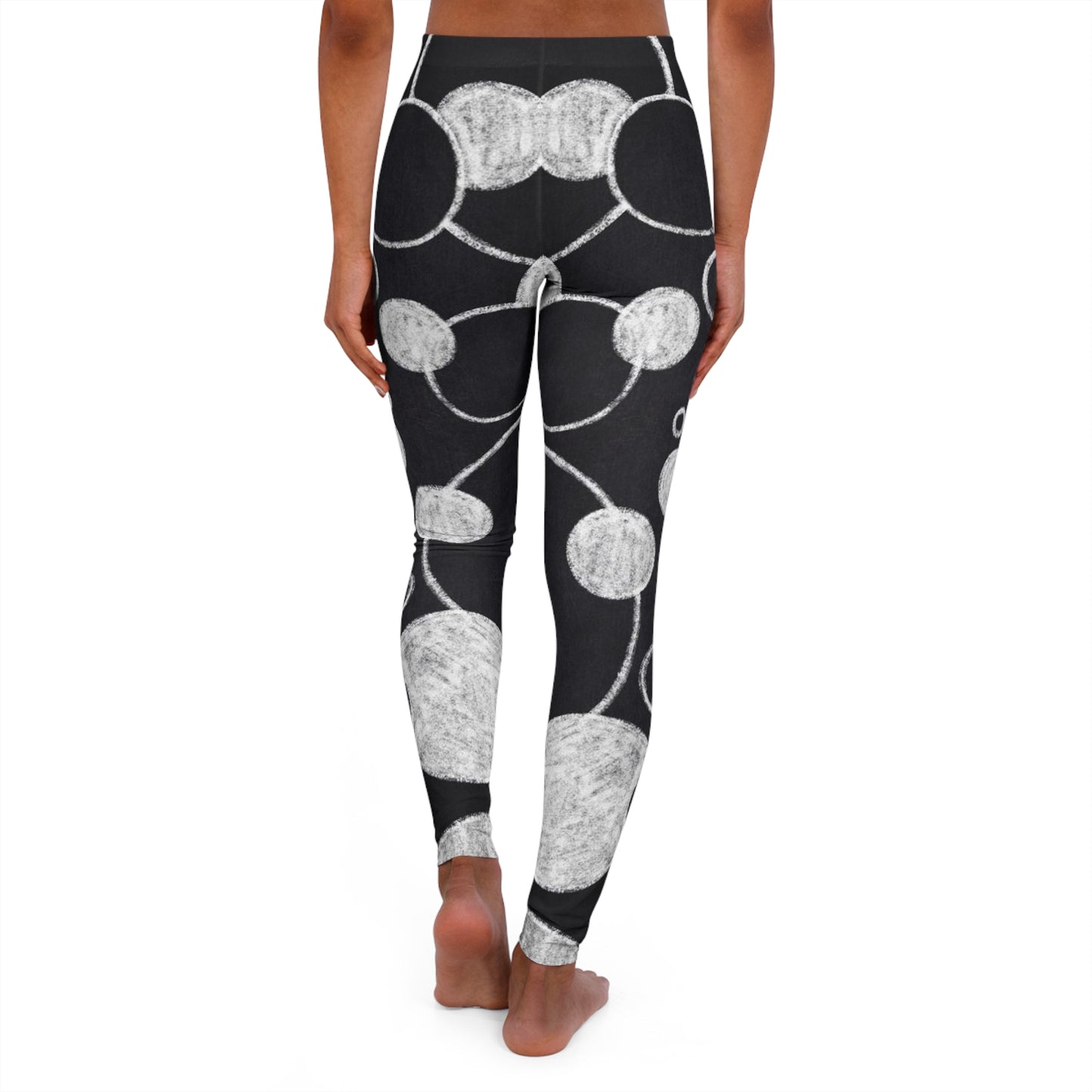 Puntos negros - Leggings de spandex para mujer Inovax