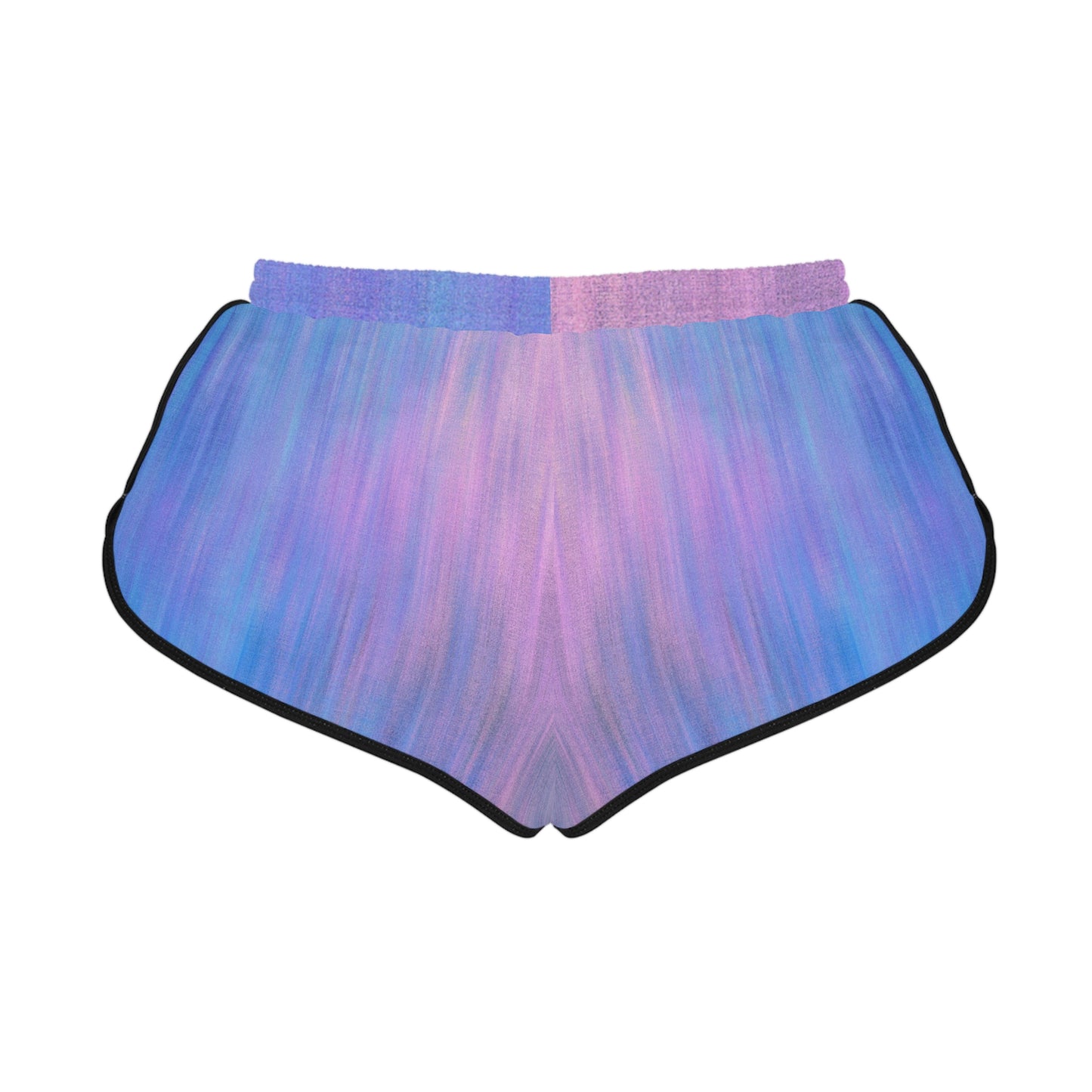 Blue & Purple Metalic - Inovax Women's Relaxed Shorts