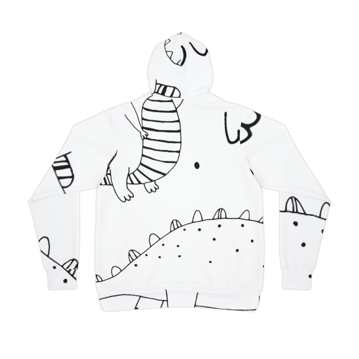 Doodle Dinosours - Sudadera con capucha deportiva Inovax