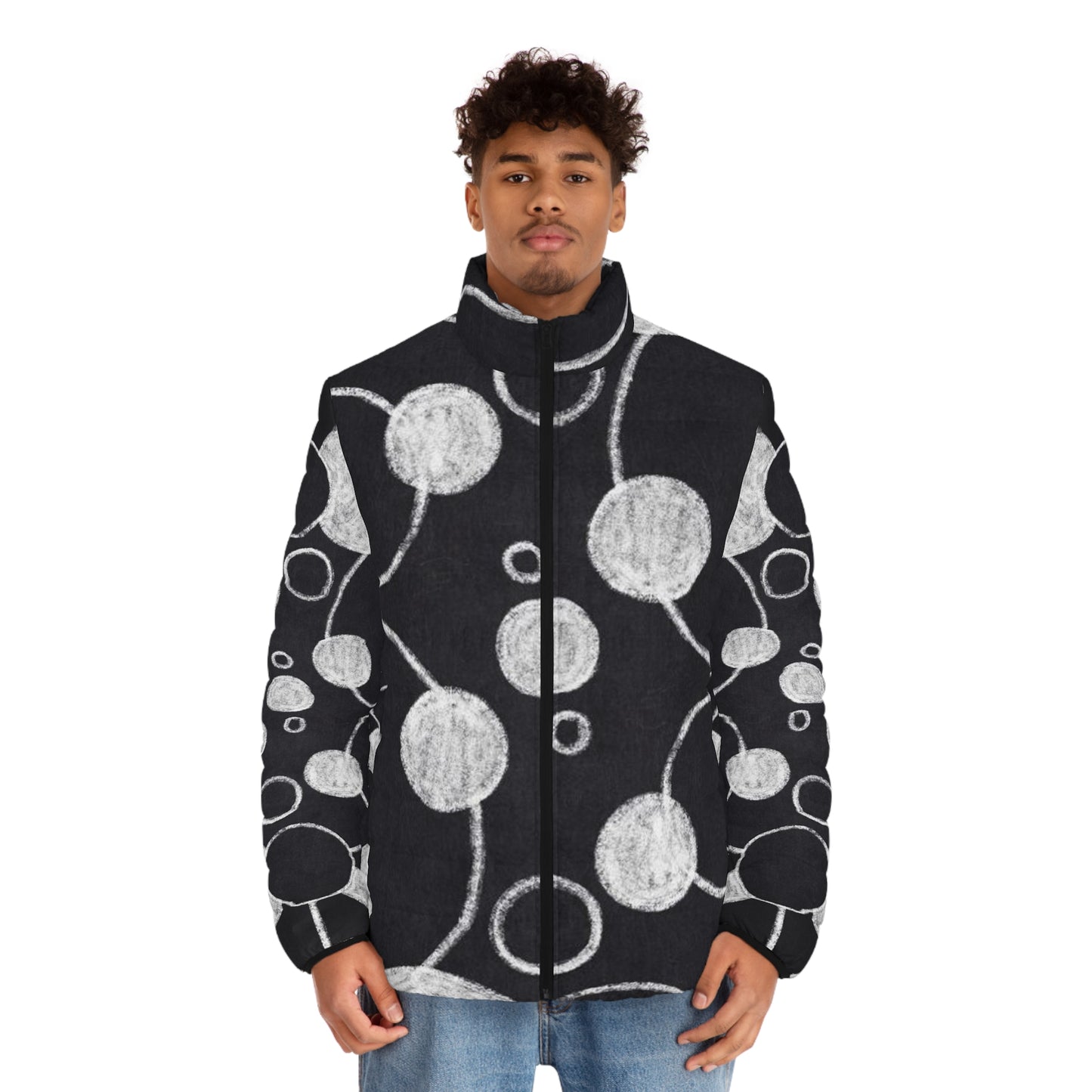 Black Dots - Chaqueta acolchada para hombre