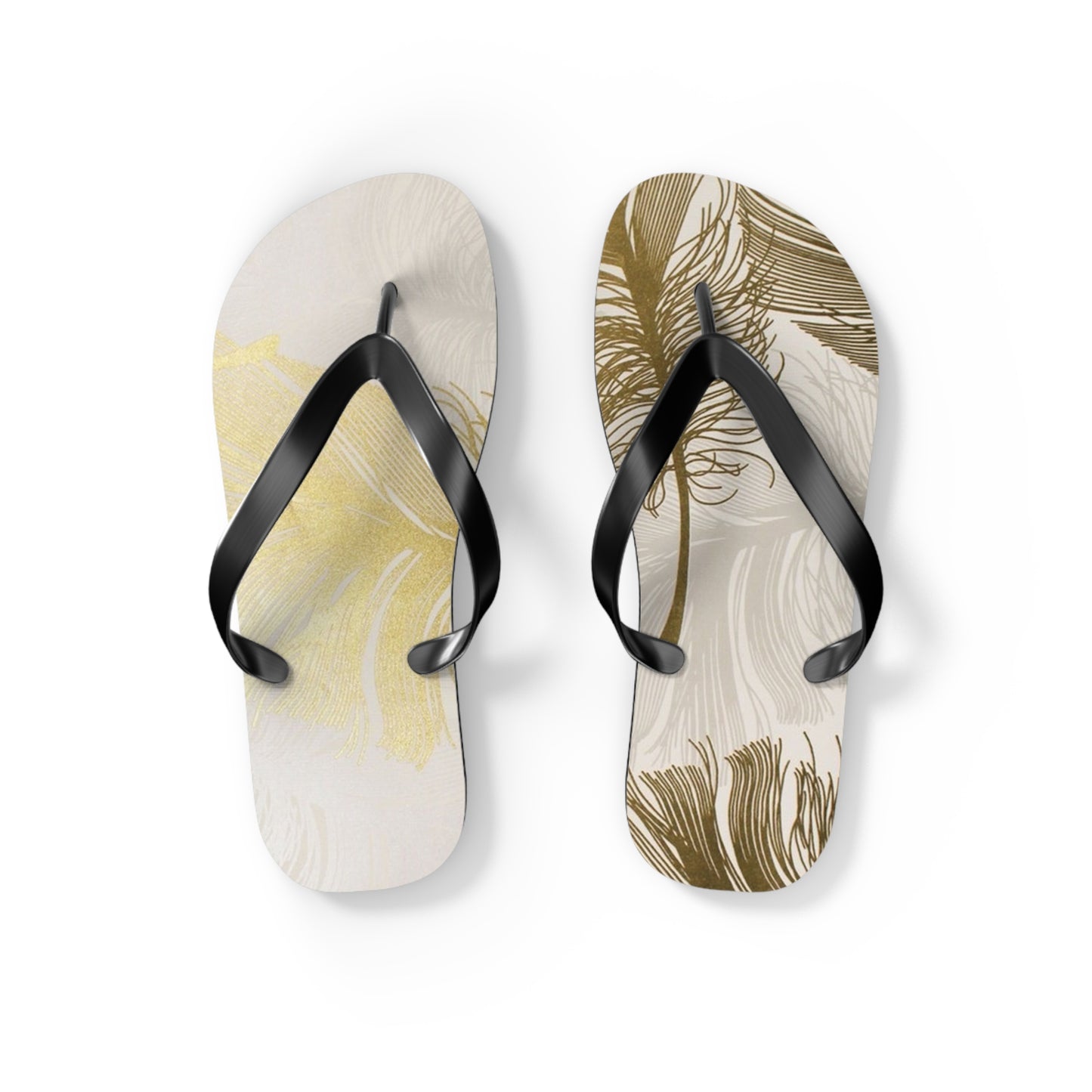 Golden Feathers - Inovax Flip Flops