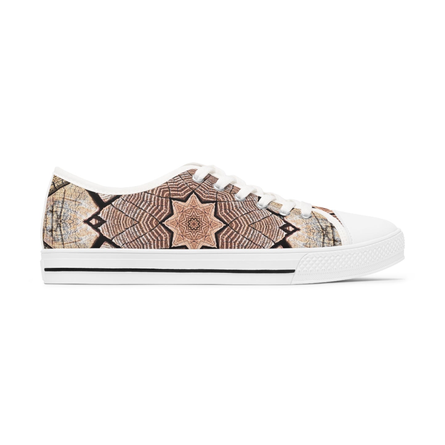 Mandala Marron - Baskets Basses Femme Inovax