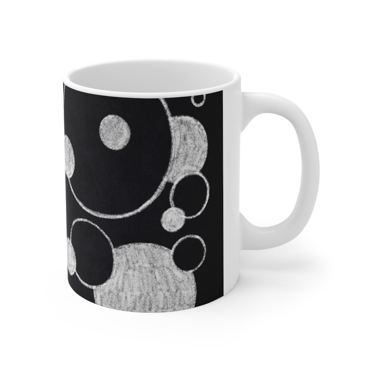 Black Dots - Inovax Ceramic Mug 11oz