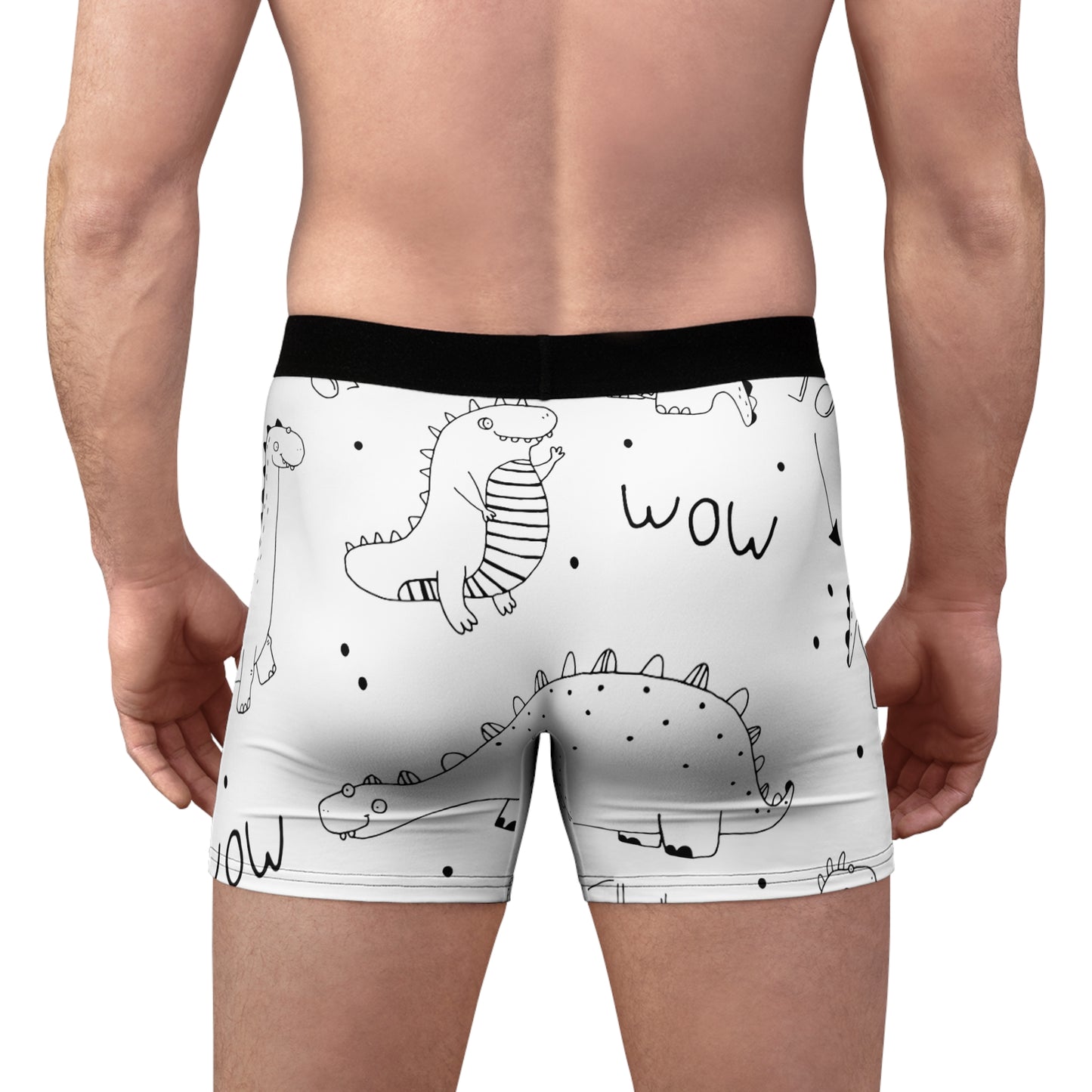 Doodle Dinosours - Calzoncillos tipo bóxer para hombre Inovax