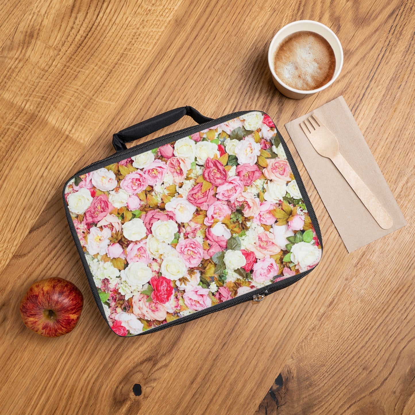 Pink Flowers - Inovax Lunch Bag