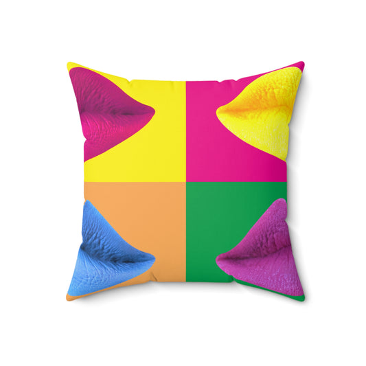 Pop Mouth - Inovax Spun Polyester Square Pillow