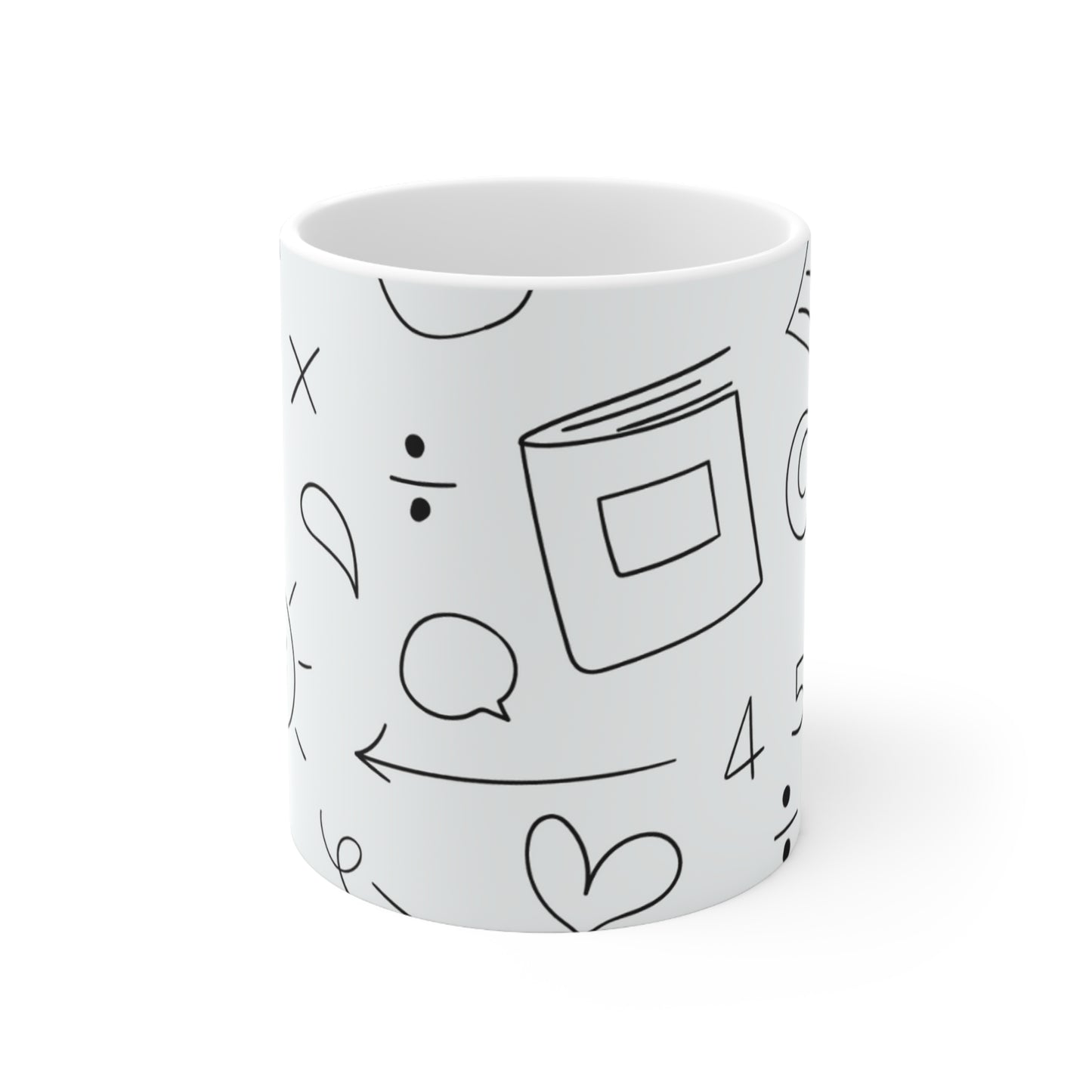 Doodle - Taza de cerámica Inovax 11oz