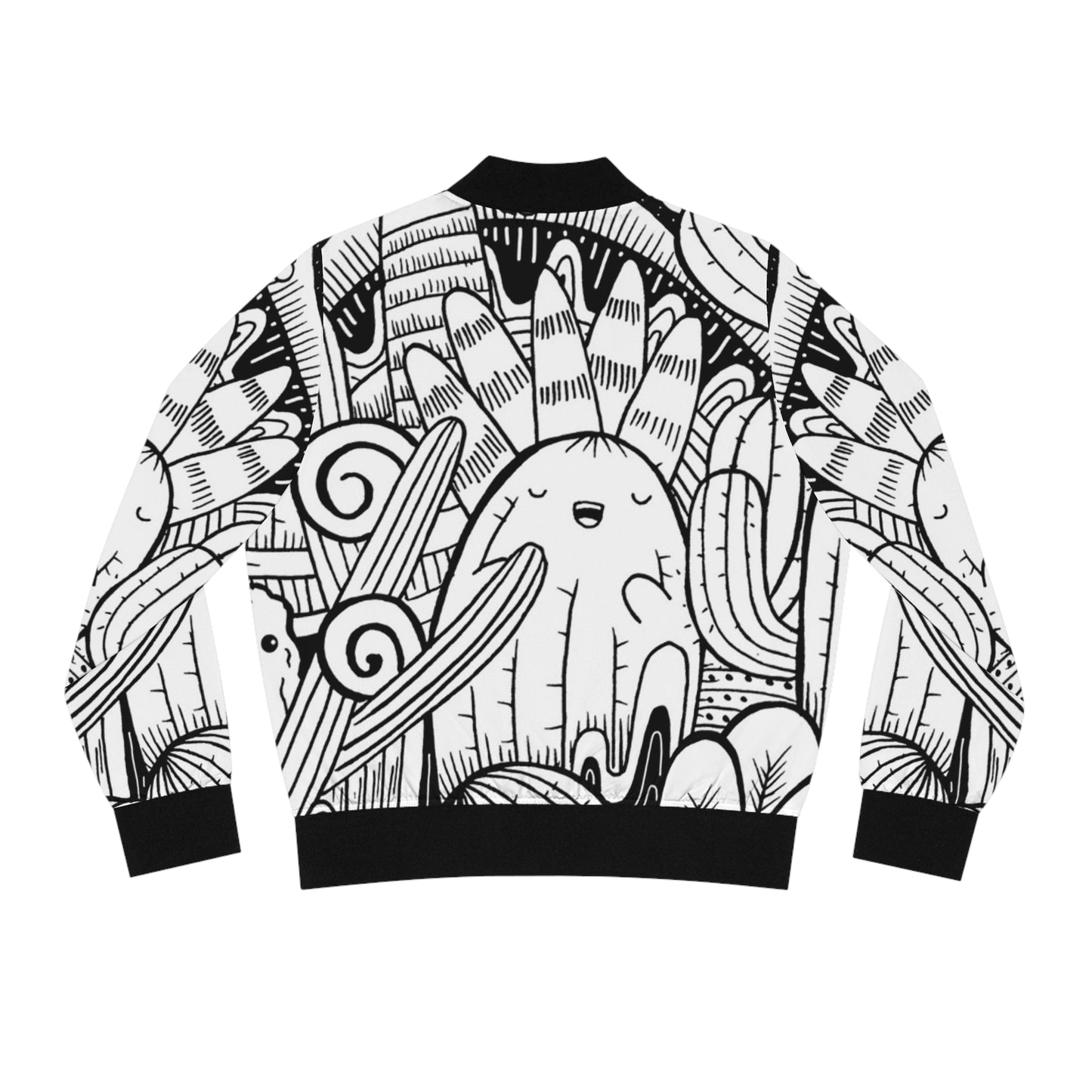 Doodle Cactus - Inovax Women's Bomber Jacket