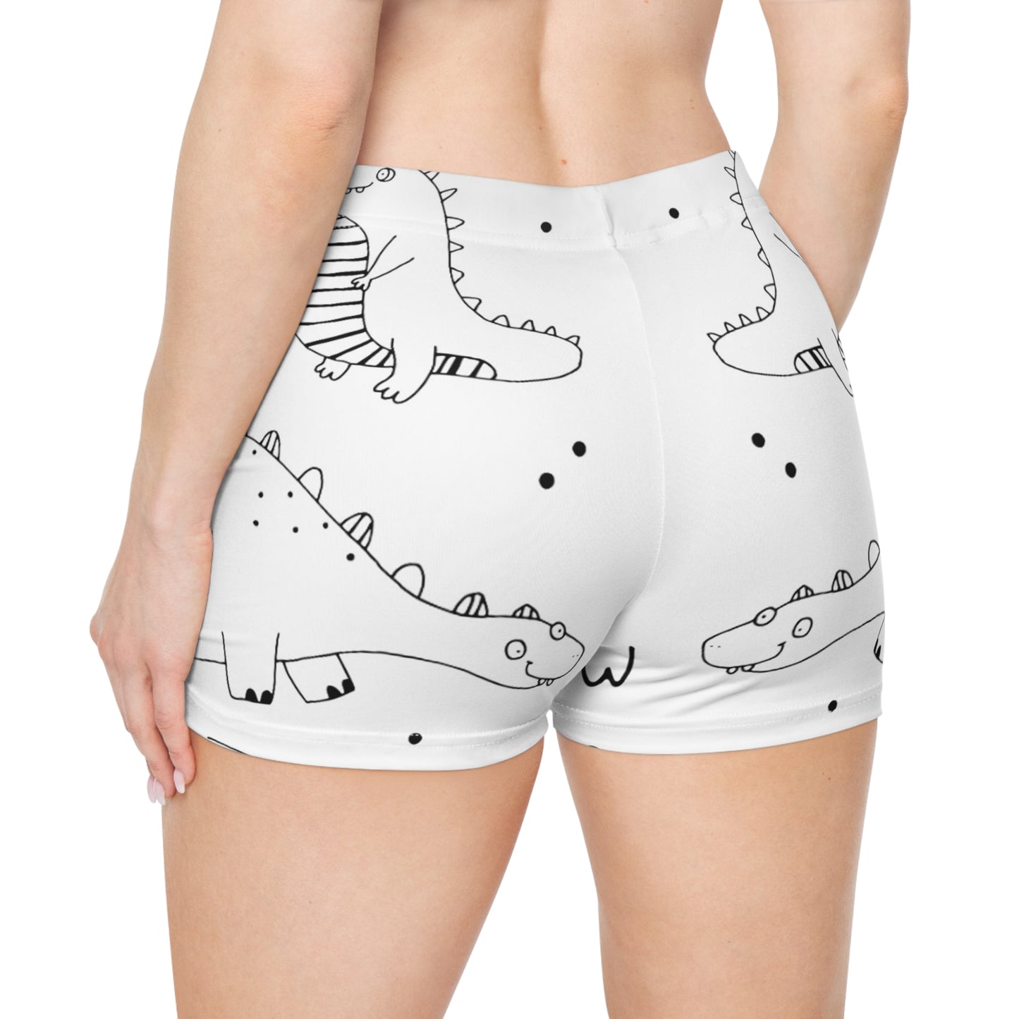 Doodle Dinosours - Inovax Women's Shorts