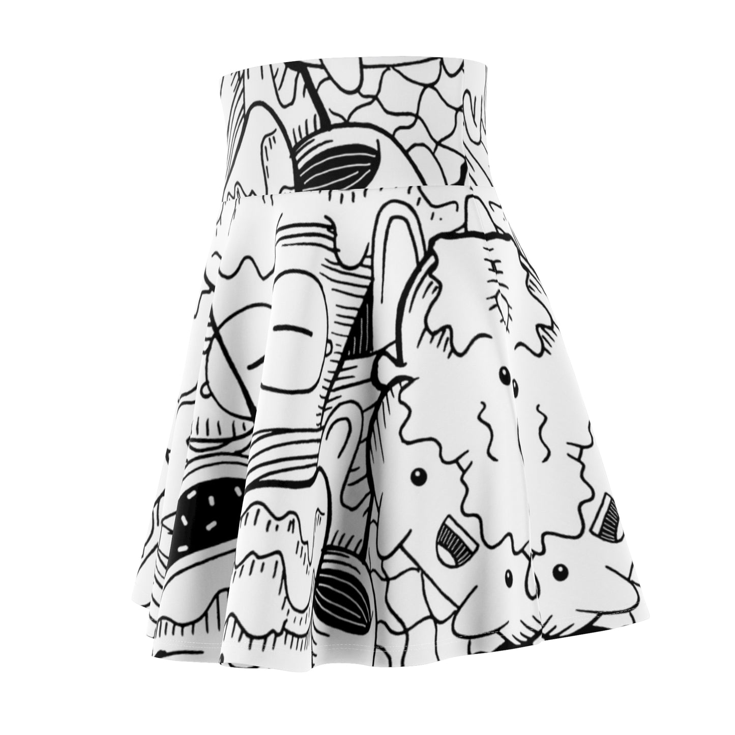 Doodle Icecream - Inovax Woman's Skater Skirt