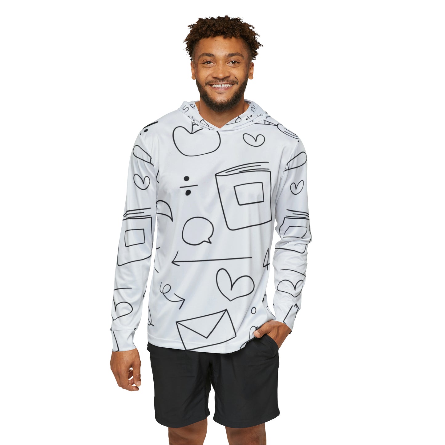 Doodle - Sweat à capuche d'échauffement sportif pour hommes