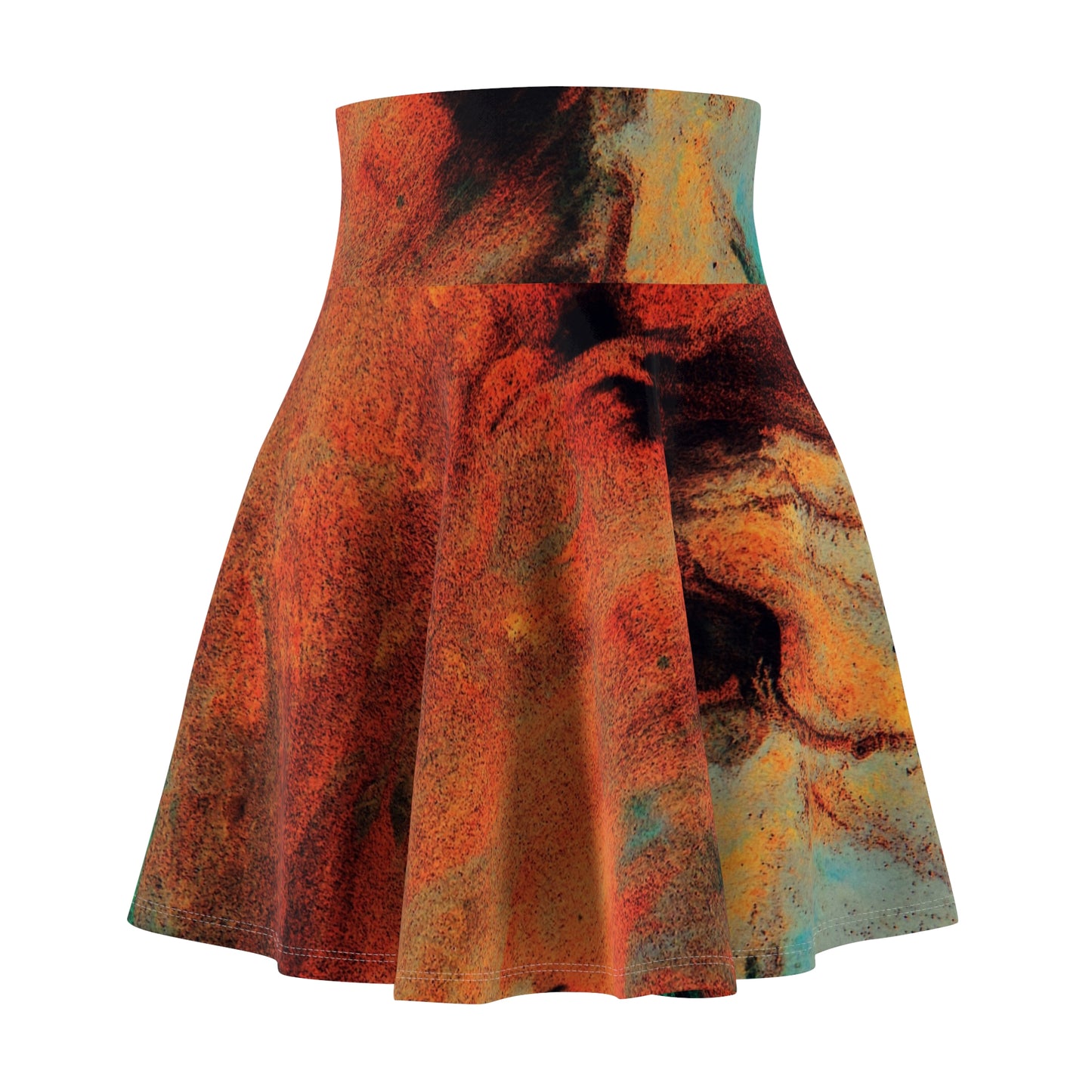 Orange flush - Inovax Woman's Skater Skirt