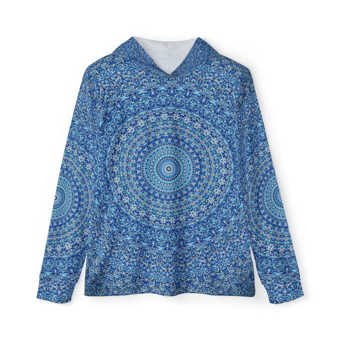 Blue Mandala - Men's Sports Warmup Hoodie