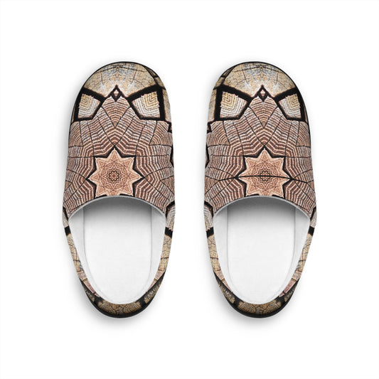 Brown Mandala - Inovax Women's Indoor Slippers